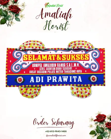 Papan Bunga Ucapan Selamat Sawir